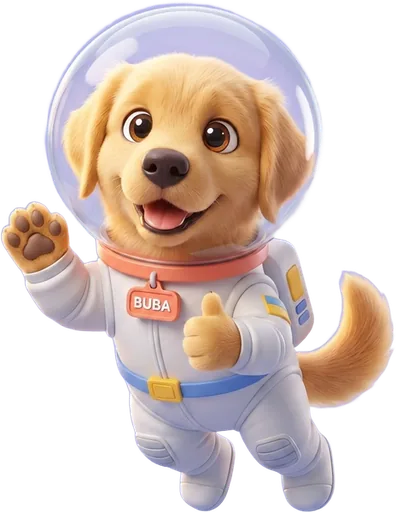 Buba, el perro astronauta de Buba GEO, guía de República Dominicana